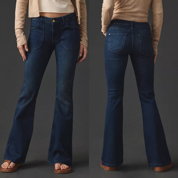 Anthropologie PILCRO The Icon Low Rise Flare 31 TALL - Picture 1 of 12